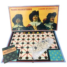 Milton Bradley Three Musketeers Game of Strategy Vintage Antigue Board