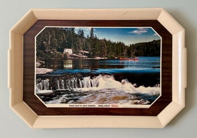 1960s Vintage Hamm s Beer Tray Man Cave River Canoe Wall Decor ~ Excellent! 