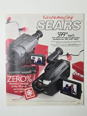 #ad 1998 Sears Holiday Circular Zelda Ocarina Nintendo 64 PlayStation 56 Pages $79.99