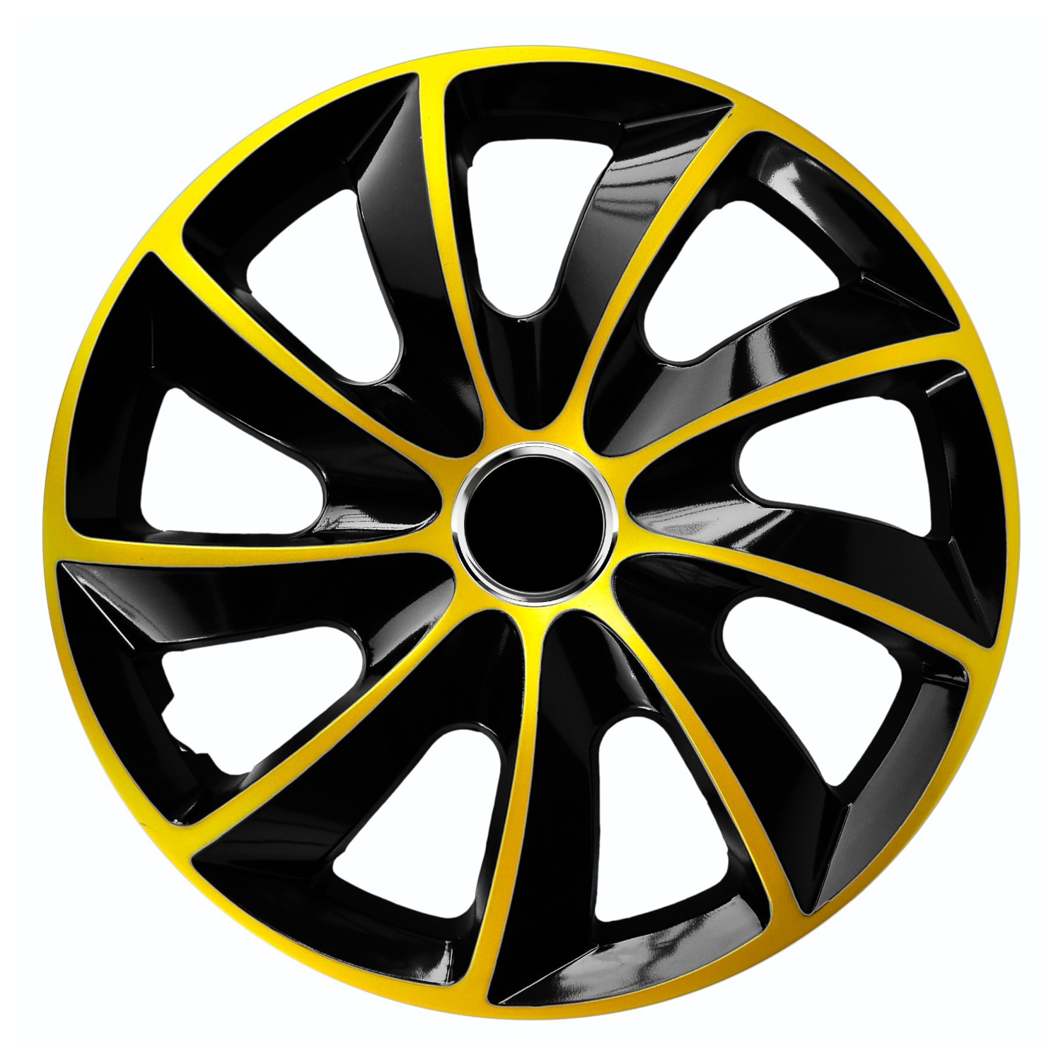 Enjoliveurs 13 pouces NRM STIG Extra or noir plastique couvre-roue de voiture