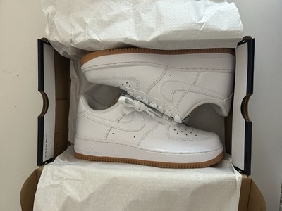 Nike Air Force 1 '07 LV8 Low Top Lace-Up Sneakers White/Gum Rubber Outsole