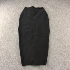 House of CB London Pencil Skirt Womens Large Black Midi Stretch Zip Back