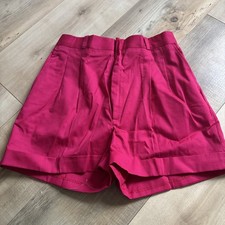 Women  s Vintage Sea Palms By Hartwell Short High Waist Pink Size 13/14 USA Made