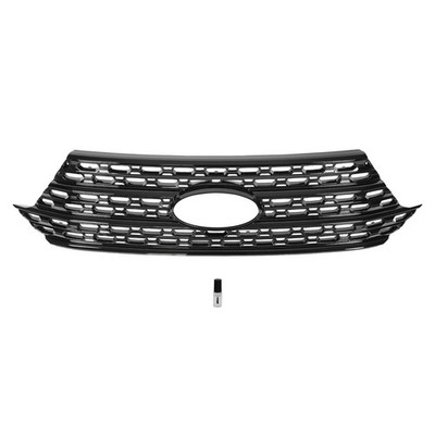 ALMULOO Front Bumper Grille Overlay Compatible with 2020-2024 Ford Explorer f...