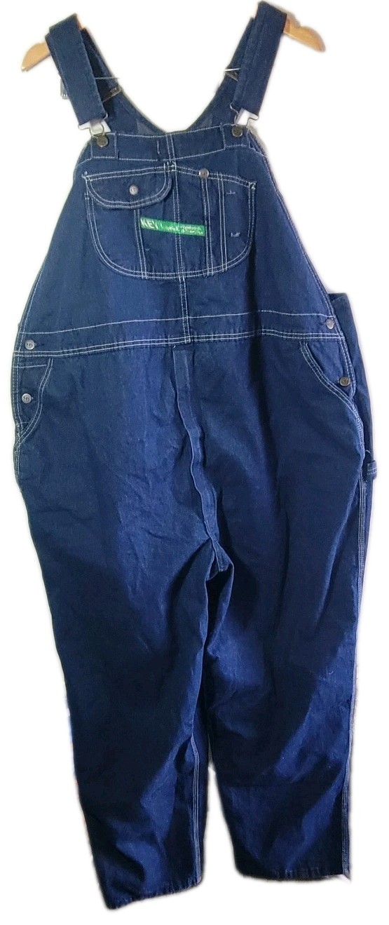 NEW Mens Authentic KEY IMPERIAL Carpenter Bib Overalls 100percent Cotton 52x32 image 10