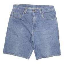 MCORVIS Herren Jeansblau Freizeit Shorts L W36 Baumwollmischung Relaxed Fit Stylisch