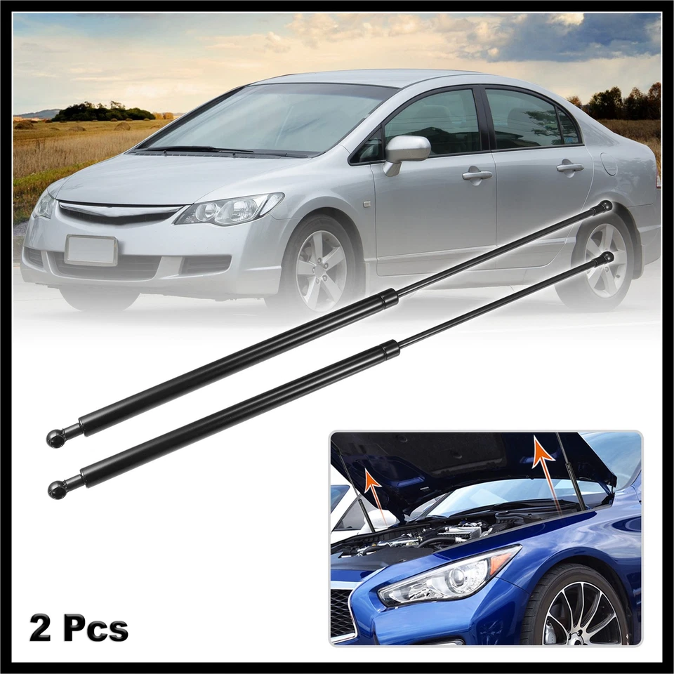 2 piezas soportes de elevación del capó delantero puntales para Honda CIVIC (FA/FD/FG/FK/FN) 05-11 nuevo Foto 2 de 4