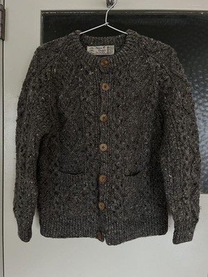 Athena Designs Wool Knit Sweater Gray Cable Knit | eBay