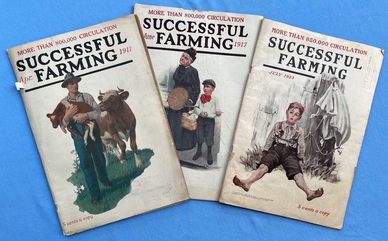 Set of 3 Successful Farming Magazines 1917 & 1923