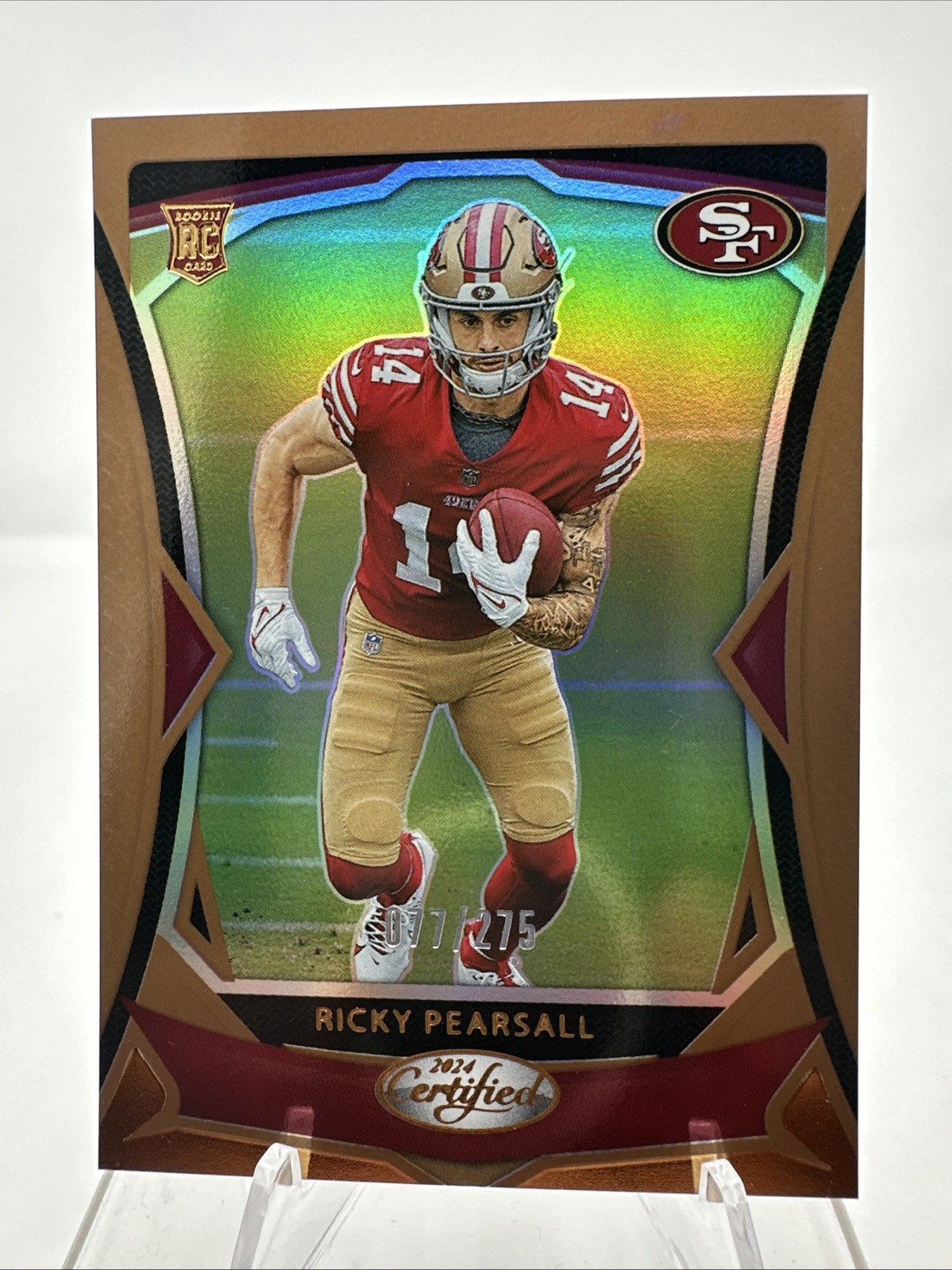 RICKY PEARSALL - 2024 PANINI CERTIFIED - ROOKIE #122 MIRROR BRONZE /275 (RC)