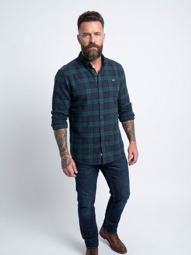 Vineyard Vines Flannel Button-Down Shirt Size XL Green Plaid