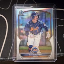 2023 Bowman Chrome Prospects Jett Williams Refractor #BCP-49 /499 Mets Rookie