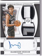 2024-25 Panini NT NBA No RMD-HAR Harrison Ingram Rookie Patch On-Card Auto 11/99