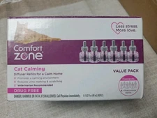 COMFORT ZONE 6 Pack Cat Calming Diffuser Refills; 30-day Refills; Pheromones