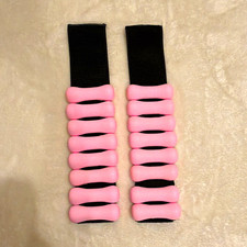 Adjustable Pink/Black Neoprene Ankle Weights Pair 2kg One Size Gym Training