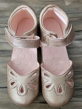 Girls LK NW Livie Luca Petal 2.0 Metallic Napa Faux Leather Mary Jane Shoes 3Y
