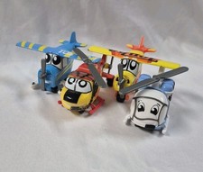 Lote de 4 aviones diecast Tonka Lil Chuck & Friends helicóptero Maisto Hasbro