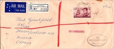 GOLDPATH: Australia cover 1970 to Cyprus airmail registered CV908_P26