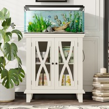 20 Gallon Fish Tank Stand Aquarium Stand Cabinet Storage with Power Outlets