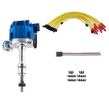 MAS Performance HEI Ignition Distributor w/Cap  Rotor and Spark plug Wire se...