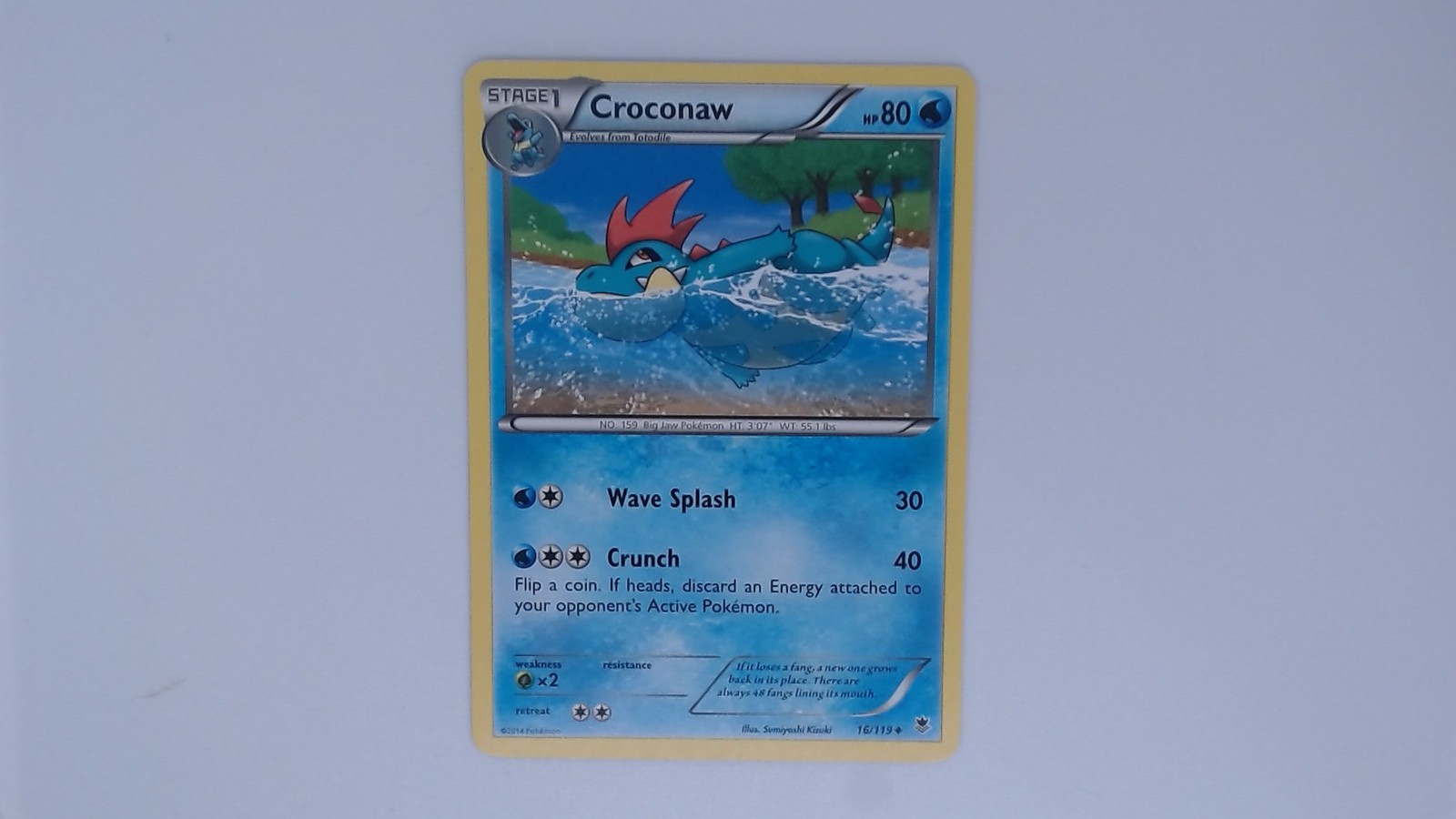 CROCONAW 16/119 UNCOMMON PHANTOM FORCES POKEMON LP