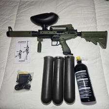 Tippmann Maddog Cronus Tactical Beginner HPA Paintball Gun Package Olive