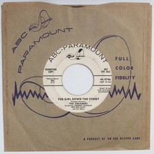 DREAMERS Girl Down The Street ABC PARAMOUNT 45 doo wop popcorn 1956 HEAR