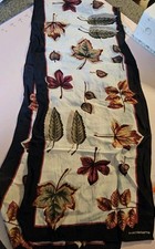 Vintage Silk Scarf Liz Claiborne 11 by 48 V27