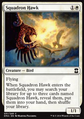 MTG SQUADRON HAWK EXC - FALKE DER SQUADRONE - EMA - MAGIC