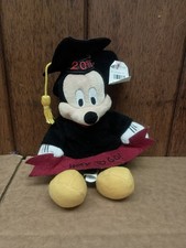 2011 Mickey Mouse Graduation Plush 'Way To Go' Disney Store