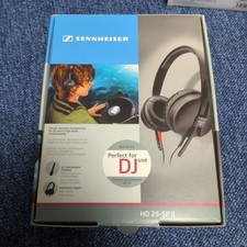 Sennheiser HD 25-SP II Closed Back DJ Headphones w/ 6.3mm Adapter Japan Tested