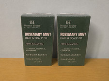 2 Pack Botanic Hearth Rosemary Mint Hair & Scalp Oil 2oz Biotin Hair Treatment
