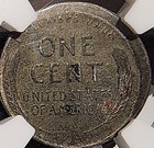 STRUCK 10% OFF CENTER Mint Error 1943 Steel Lincoln Wheat Cent 1C NGC xf details — photo 3