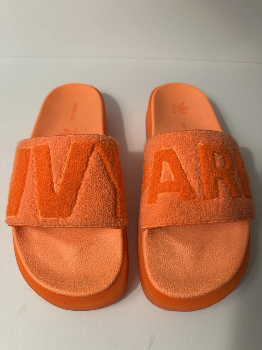 Adidas X Ivy Park Screaming OrangeTerry Cloth Slides Men’s Size 9 or Women’s 10 Buy Ivy Park x adidas Slides  main image 4