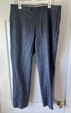 Brooks Brothers Wool Madison Dress Pants Reda 1865 Fabric Mens W35 Grey Preppy
