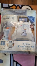 NewDisney's FROZEN 2 Olaf Twin/Full Reversible Comforter/Sham Set