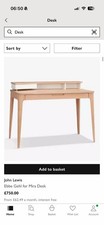 Ebbe Gehl For John Lewis Mira Home Office Desk In High-Quality Solid Oak.