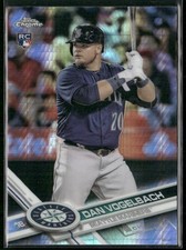 Dan Vogelbach 2017 Topps Chrome Prism Refractor #86 RC Seattle Mariners