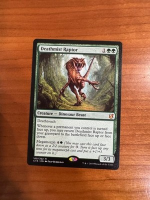DEATHMIST RAPTOR 160 MYTHIC COMMANDER 2019 MAGIC: THE GATHERING NEAR MINT