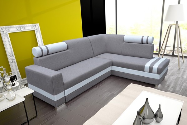 Design Ecksofa Couch Wohnlandschaft Schlafsofa Schlafsofa Eck Polster Sofa Neu-image