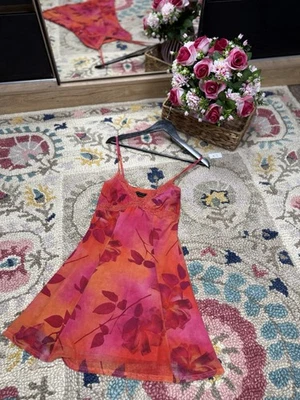 Urban Outfitters Vestido Naranja Rosa Sin Mangas Talla XS - Imagen 1 de 4