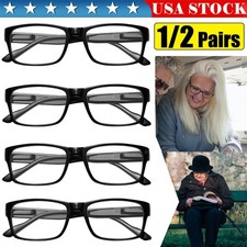 Reading Glasses Square Readers Anti Eyestrain Blue Light Blocking Readers Unisex