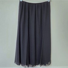 Vintage Sheer Overlay Maxi Skirt Sz XL Black Fairy Grunge Whimsigoth Witchy Y2K