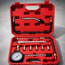 Fuel Pressure Tester Kit 0140 PSI Gauge Universal Gasoline Engine Diagnostic To