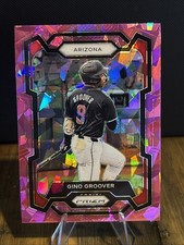 J4 2024 Panini Prizm - Gino Groover #91 Pink Ice Prizm (RC)