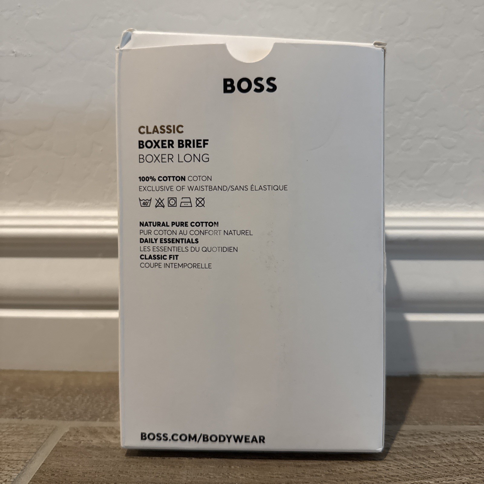 Hugo Boss Men's Power Underwear White 3-Pack Stretch Boxer-Briefs Medium thumbnail 2