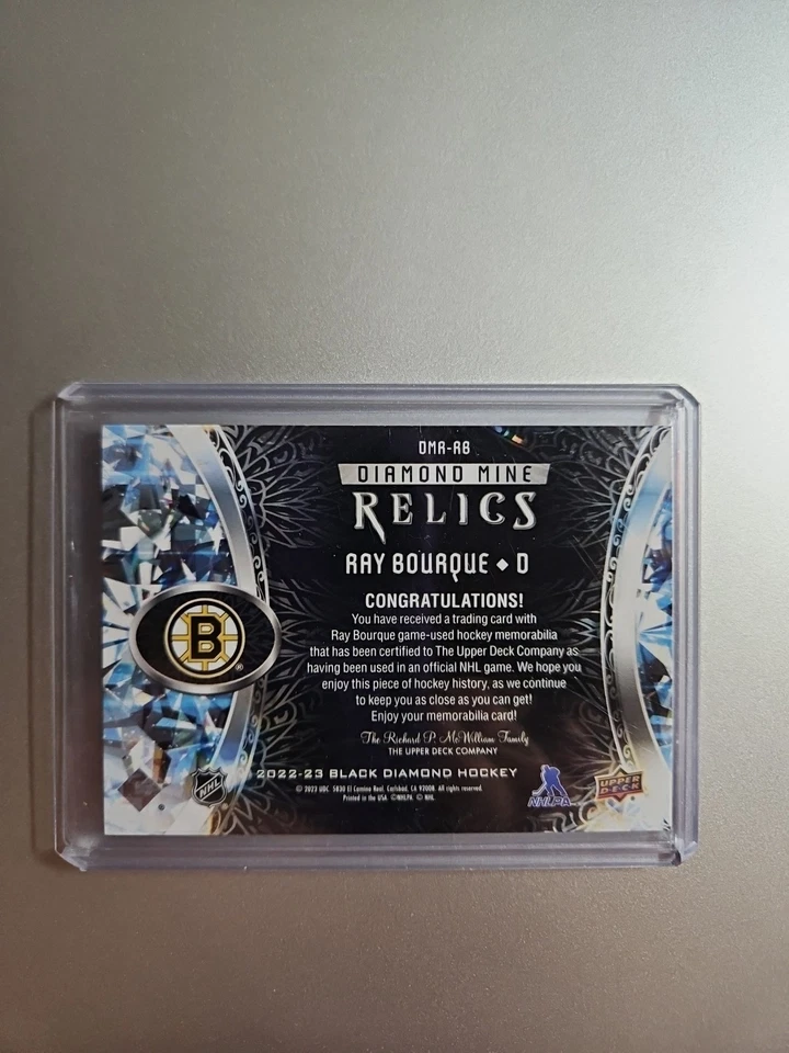 2022-23 Black Diamond Diamond Mine Relics Ray Bourque Boston Bruins - Image 2 of 4