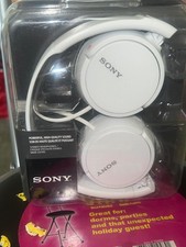 Sony ZX Series Wired On-Ear Headphones, White MDR-ZX110