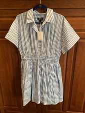 JCrew Striped Shirt Dress 12T NWT