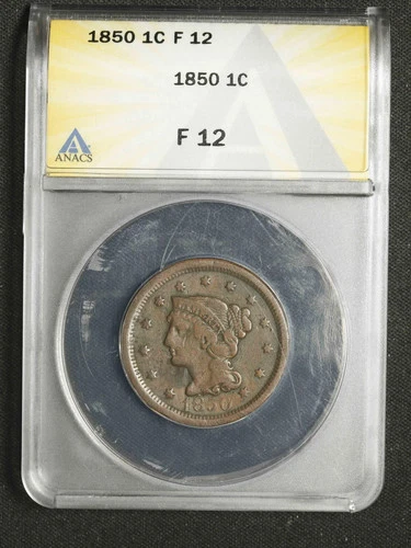 1850-P Large Cent — photo from the most recent tracked eBay sale